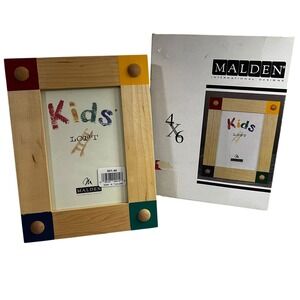 Kids Photo Frame Loft Malden Solid Maple 4" x 6" Picture New